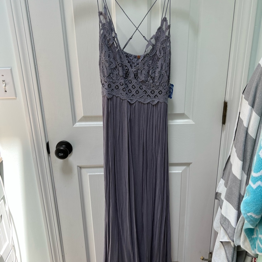 Free People FP  Adella Maxi Slip Dress M